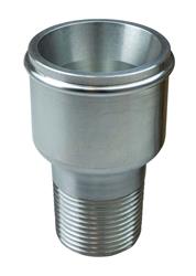 Fitting, Adapter, NPT to Hose Barb, Straight, Aluminum, Natural, 1 in. NPT, 1 3/4 in. Hose Barb, Each