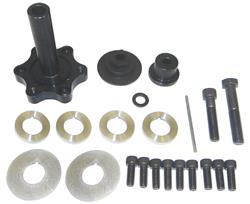 Vacuum Pump and Dry Sump Pump Drive Kits, Steel, Black Oxide, Long Style Measures 4.000 in. Not Including Flange Thickness, Chevy, Small Block, Kit