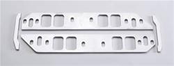 Spacers, Intake Manifold, Aluminum, Natural, 10.20 in. Height, Chevy, Big Block, Rectangular Port Heads, Pair