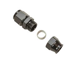 Hardline -AN Adapter Fitting, -10AN Female to 5/8" Tubing, Black Anodized