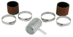 Fuel Return, Aluminum Adapter, Stainless Clamps, Kit