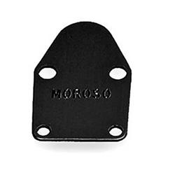 Fuel Pump Block-Off Plate, Aluminum, Black Anodized, Chevy, Small Block, Each