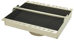 Tool Tray, Carb Top, Aluminum, Handle, Rubber Mat, Fits 5 1/8 in. Diameter, 10 in. x 13 in., Each