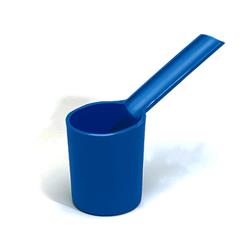 Carburetor Drain Cup, Plastic, Blue, Channeled Handle, Each