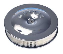 Air Filter Assembly, 11 1/2 in. Diameter, Round, Steel, Chrome, Moroso Logo, 2 3/8 in. Filter Height, Each