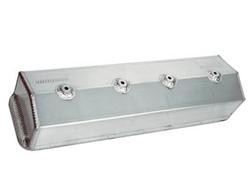 Valve Covers, Tall, Aluminum, Natural, Moroso Logo, Centerbolt, Chevy, Small  Block, Pair