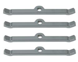 Valve Cover Hold-Down Tabs, Steel, Chrome Plated, Chevy, Small Block V8/V6, Set of 4