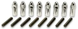 Valve Cover Acorn Nuts, Chrome Plated Steel, 1/4 in.-20 Thread, 3 7/8 in. Long, Set of 8