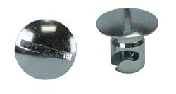 Quick Fasteners, Fastener Head, Steel, Cadmium Plated, Oval Slotted, 0.300 in., Set of 10