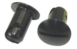 QUICK FSNR, OVAL, 7/16"X.550, ALUM, BLK