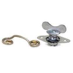Quick Fasteners, Complete Fastener, Steel, Cadmium Plated, Self-Ejecting, Butterfly Head, 0.500 in., Set of 10