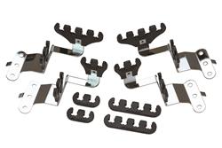 Ignition Wire Loom/Separator, Centerbolt, Steel/Polymer, Chrome/Black, 7-9mm, Chevy, Small Block, Kit