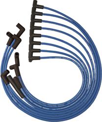 Spark Plug Wires, Blue Max, Spiral Core, 8mm, Blue, 90 Degree Boots, Chevy, 5.7L, V8, Set