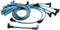 Spark Plug Wires, Ultra 40, Spiral Core, 8.65mm, Blue, 90 Degree Boots, Universal V8, Set