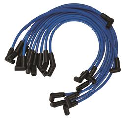 Spark Plug Wires, Blue Max, Spiral Core, 8mm, Blue, 135 Degree Boots, Ford, Lincoln, Mercury, V8, Set
