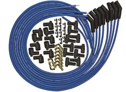 Spark Plug Wires, Blue Max, Spiral Core, 8mm, Blue, 135 Degree Boots, Universal, V8, Set