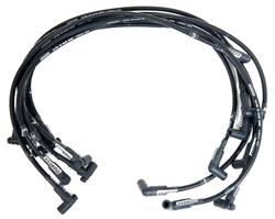 Spark Plug Wires, Ultra 40 Unsleeved Custom-Fit, Assembled, Spiral Core, 8.65mm, Black, Chevy, 454, Set