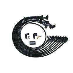 Spark Plug Wires, Ultra 40 Unsleeved Custom-Fit, Assembled, Spiral Core, 8.65mm, Black, Chevy, Big Block, Set