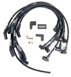 Spark Plug Wires, Ultra 40 Unsleeved Custom-Fit, Assembled, Spiral Core, 8.65mm, Black, Ford, 289, 302, Set