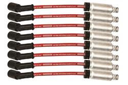 Spark Plug Wires, Ultra 40, Assembled, Spiral Core, 8.50mm, Red, With Heat Shield, Chevy, LS, LT, Set