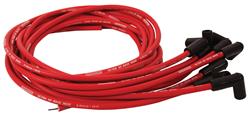 Spark Plug Wires, Ultra 40 Race, Spiral Core, 8.65mm, Red, 90 Degree Boots, V8, Set