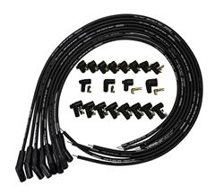 Spark Plug Wires, Ultra 40, Spiral Core, 8.65mm, Black, 135 Degree Boots, Universal V8, Set