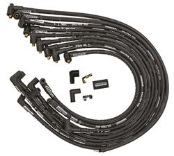 Spark Plug Wires, Ultra 40 Race, Assembled, Spiral Core, 8.65mm, Black, Chevy, GMC, Small Block, Set