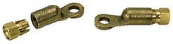 Terminal Ends, 2-Gauge, 3/8 in. Eyelet, Screw Together, Pair