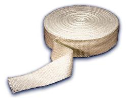 Exhaust and Header Wrap, Woven Ceramics, White, 2 in. Wide x 100 ft., Each