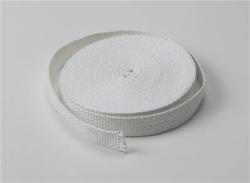 Exhaust and Header Wrap, Woven Ceramics, White, 1 in. Wide x 50 ft., Each