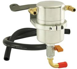 Air, Oil, Separator Tank, Aluminum, Polished, 3 in. Diameter, 4 in. Height, Ford, Kit