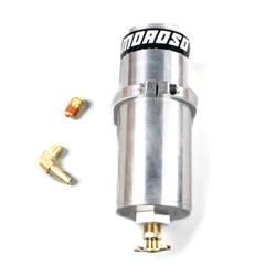 Overflow Tank, Radiator, 1 qt., Round, Aluminum, Natural, Recirculating, Universal, Each