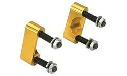 U-Joint Girdles, Aluminum, Gold Anodized, w/U-Bolt Style Only, Will not fit Strap Style, Dana, GM, Set