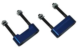 U-Joint Girdles, Aluminum, Dark Blue Anodized, Dana 60/Chrysler 8.75 in., Set