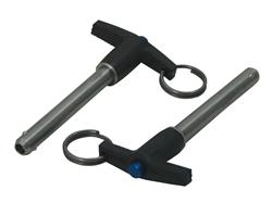 Quick Release Pins, Steel, Gold Iridited, .375 in. Diameter, 2 in. Long, 17,480 lb. Shear Load, Pair