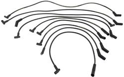 Spark Plug Wires, Mag Tune, Spiral Core, 8mm, Black, Stock Boots, Buick, Chevy, GMC, Oldsmobile, Pontiac, Set