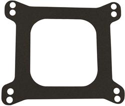 Carburetor Mounting Gasket, Cellulose Composition, 4-Barrel, Square Bore, Open Center, Each