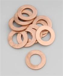 Drain Plug Washers, Dead-Soft Copper, .500 in. I.D., .875 in. O.D., Set of 10