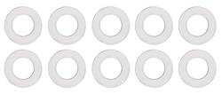 Drain Plug Washers, Nylon, .875 in. O.D., .500 in. I.D., Set of 10