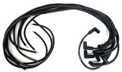 Spark Plug Wires, Mag-Tune, 8mm, Black, Spiral Wound, 90 Degree Boots, V8, Set