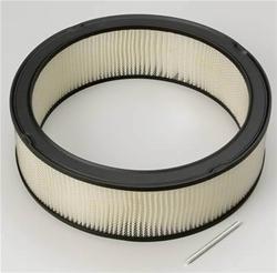 Air Filter Element, Replacement, Round, Paper, White, 14 in. Diameter, 4 in. Tall, Each