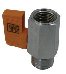 Ball Valve, Steel, Natural, 3/8 in. NPT Female Threads, 3/8 in. NPT Male Threads, Each