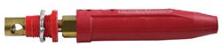 Battery Terminal Component, Red Male Terminal End Only, Quick-disconnect, Each