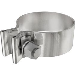 Exhaust Clamp; Torca SS 1.25 in. Exhaust Clamp; 2.5 in.; Stainless Steel; 10 Pack