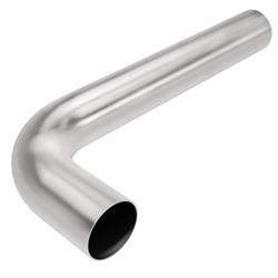 Exhaust Tubing, 90 Degree, Mandrel L-Bend, 2 1/2 in. Diameter, 4 in. Radius, 16-Gauge, Stainless Steel, Each