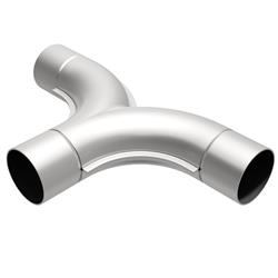 Exhaust Pipe; Smooth Transitions Exhaust Pipe; Y; 2.5 in. Inlet/2.5 in. Dual Outlet; 8 in. Overall Length; Sta