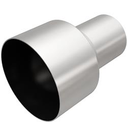 Exhaust Tip Adapter, 3.000 in. Inlet, 5.000 in. Outlet, 7.000 in. Length, Stainless Steel, Natural, Each