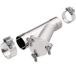 Exhaust Cutout, Manual, Stainless Steel, Polished, Clamp-On, 2.5 in. Diameter, Each