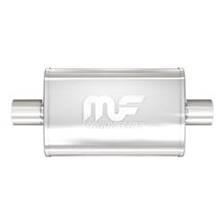 Muffler, 3.00 in. Center Inlet, 3.00 in. Center Outlet, Stainless Steel, Natural, Each