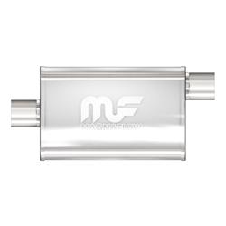 Muffler, 2.00 in. Inlet/2.00 in. Outlet, Stainless Steel, Natural, Each